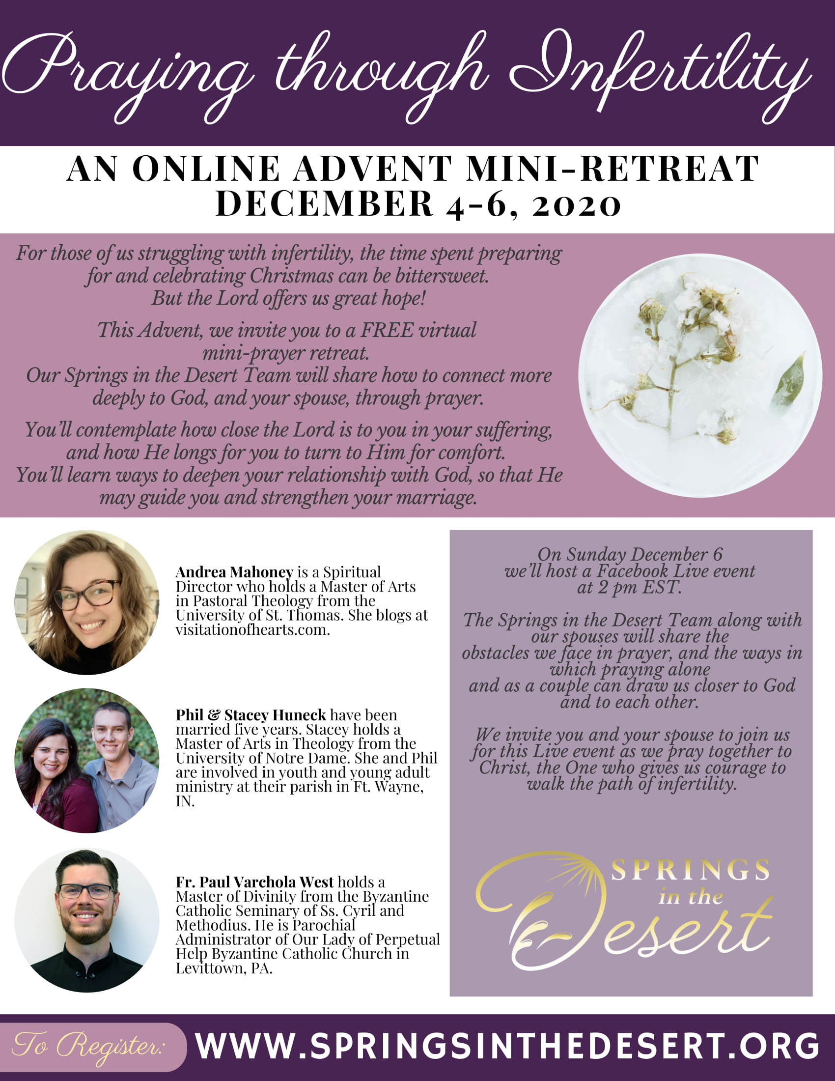 Advent Retreat Flyer Advent Retreat Flyer